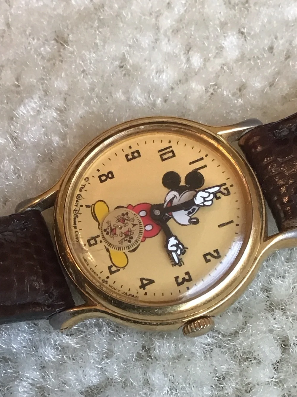 Vintage Lorus Mickey Mouse Watch with Sub-dial V802-0090 RO